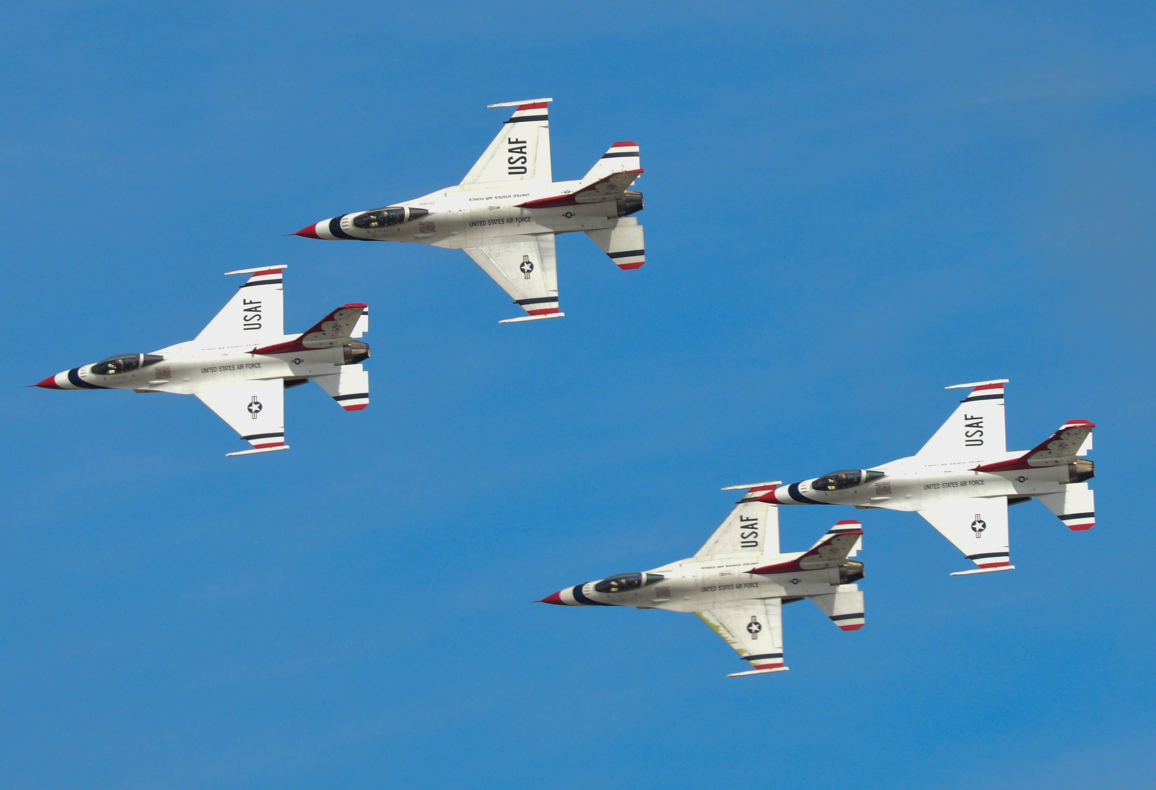 The grand finale was a performance by the Thunderbirds